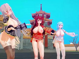 MMD YouTube virtuali capodanno cinese KKVMD (di 熊野ひろ)