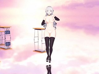 Fat Ass Inclusive - Dança gostosa e totalmente nua em meias downcast (3D HENTAI)